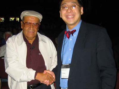 Dr. Wang with Jaime Escalante