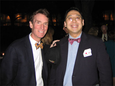 Dr. Wang with Bill Nye