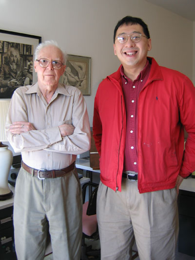 Dr. Wang with Martin Gardner