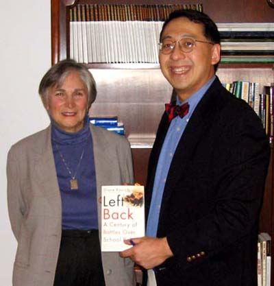 Dr. Wang with Diane Ravitch